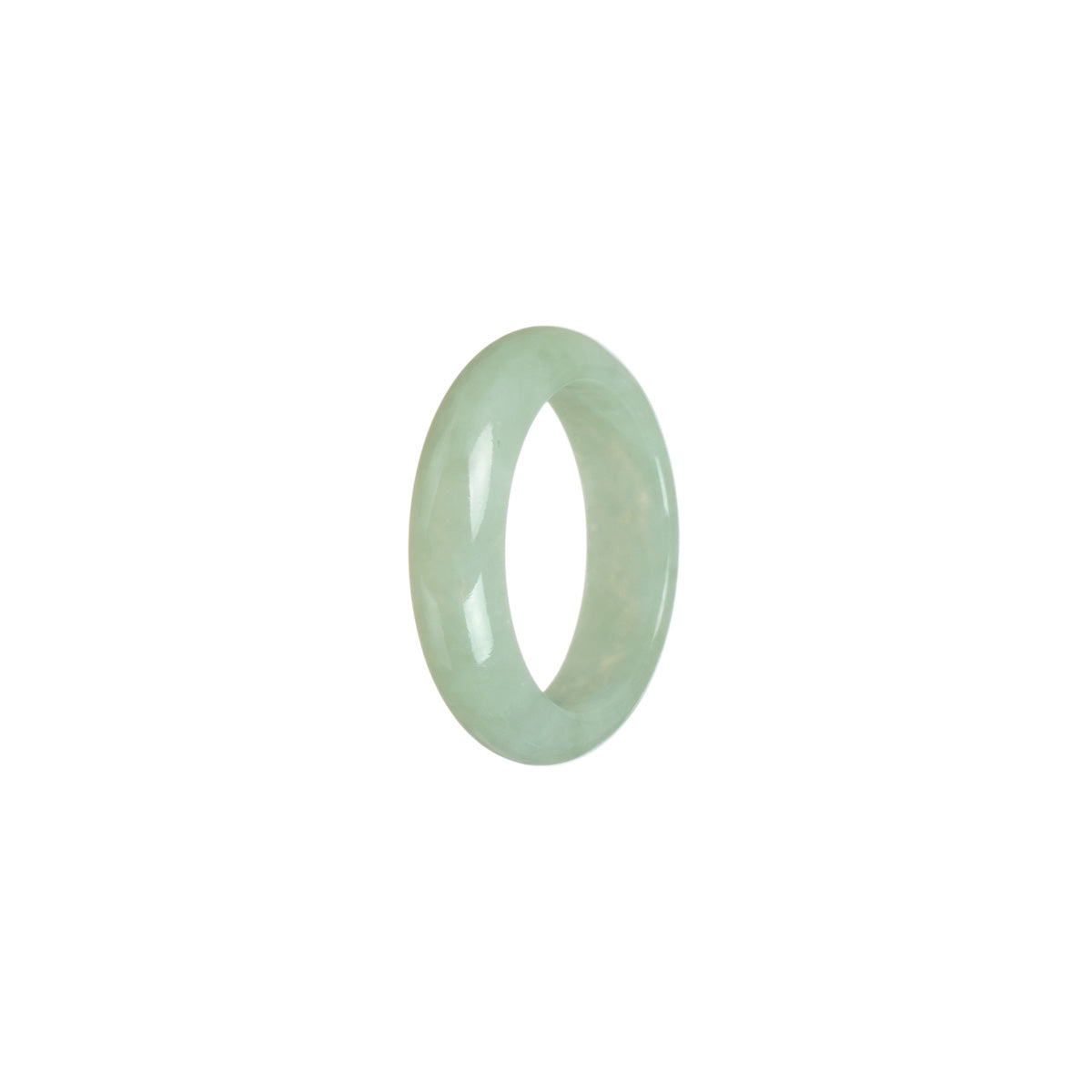 Real Pale green Jadeite Jade Band - Size S 1/2