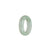 Certified White with Pale Green Burma Jade Band - Size S