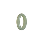 Certified Light grey Jade Ring - Size S