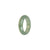 Real Icy greyish green Jadeite Jade Ring  - Size T