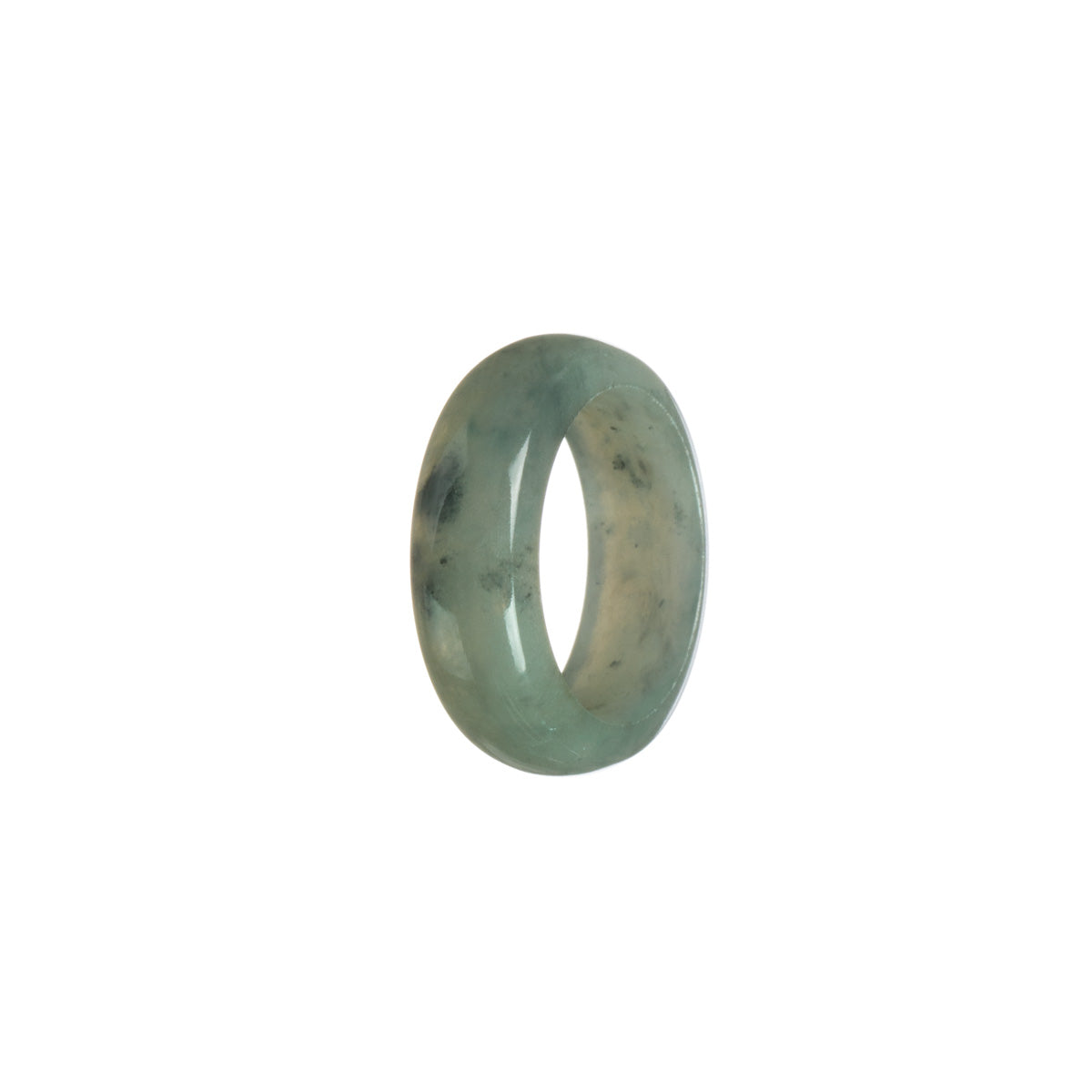 Authentic Grey Burma Jade Band - Size S