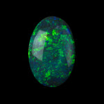 1.23ct Oval Australian Black Opal from Lighting Ridge