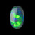 0.61ct Blue Green Solid Opal from Australia