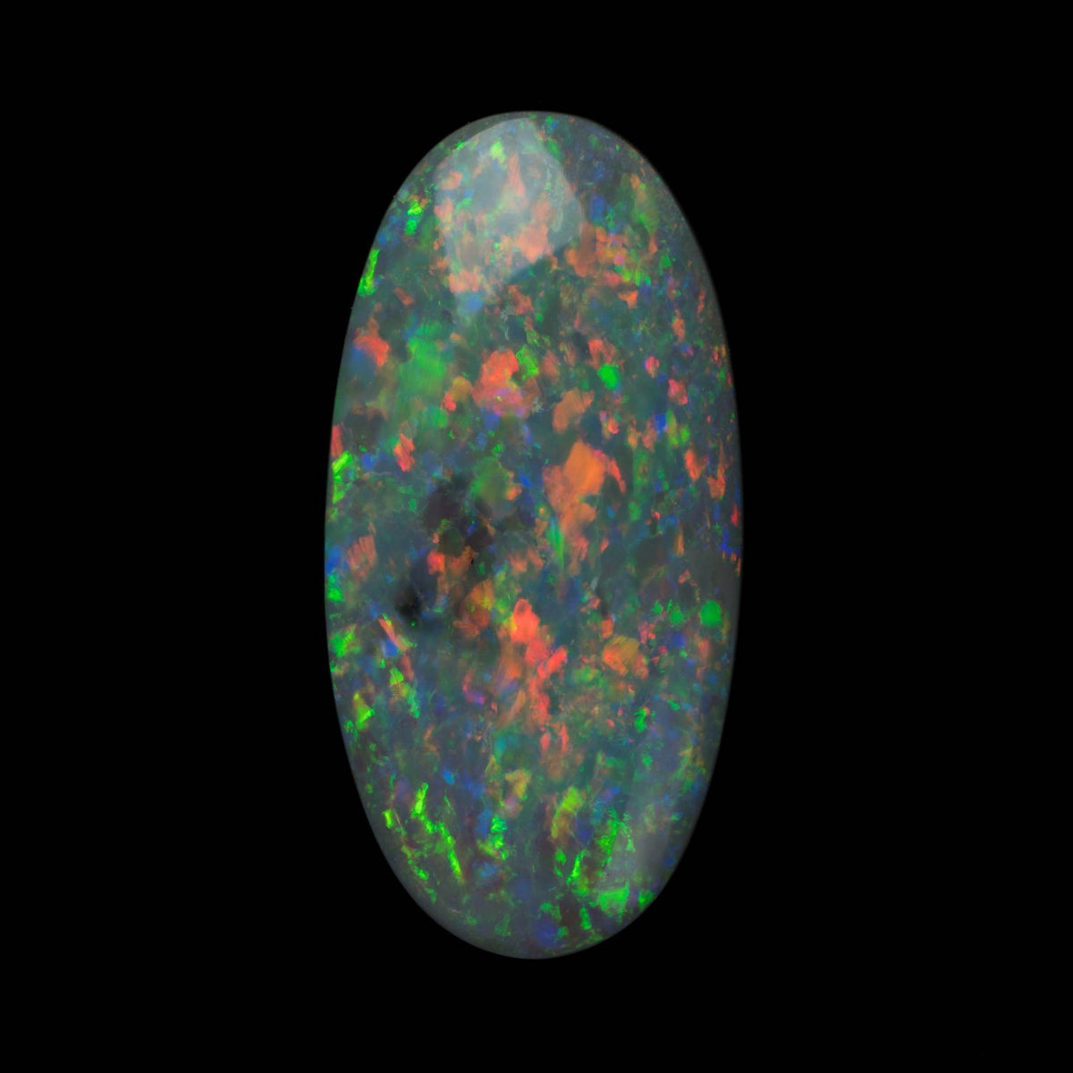 3.46ct Australian Precious Opal with Orange Flashes