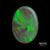 20.60ct Green Lighting Ridge Australian Solid Black Opal - MAYS