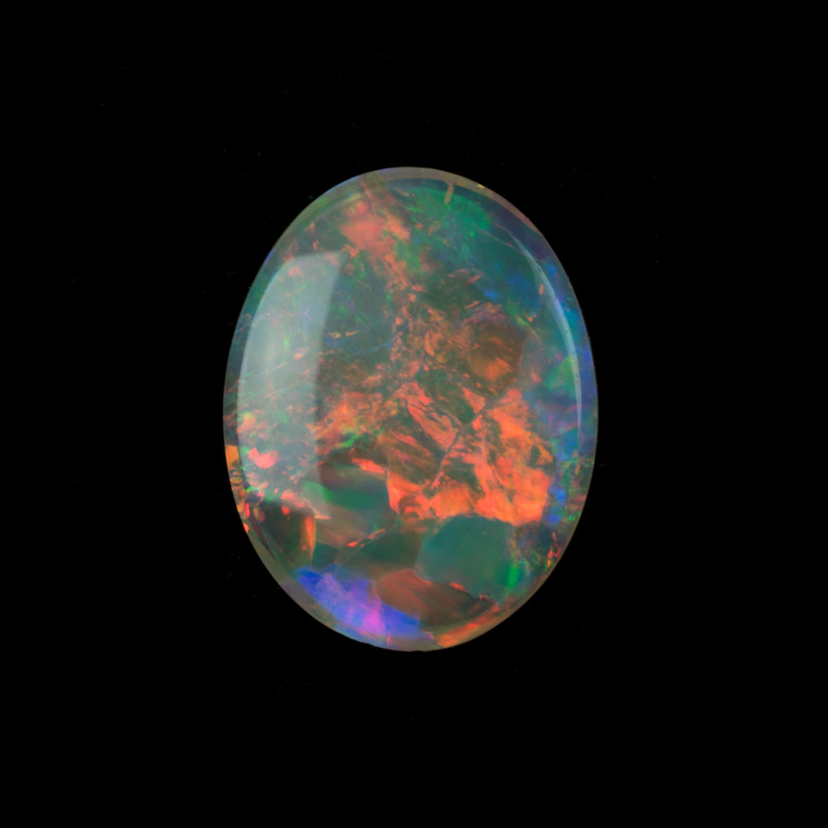 0.48ct Lighting Ridge Australian Solid Black Opal