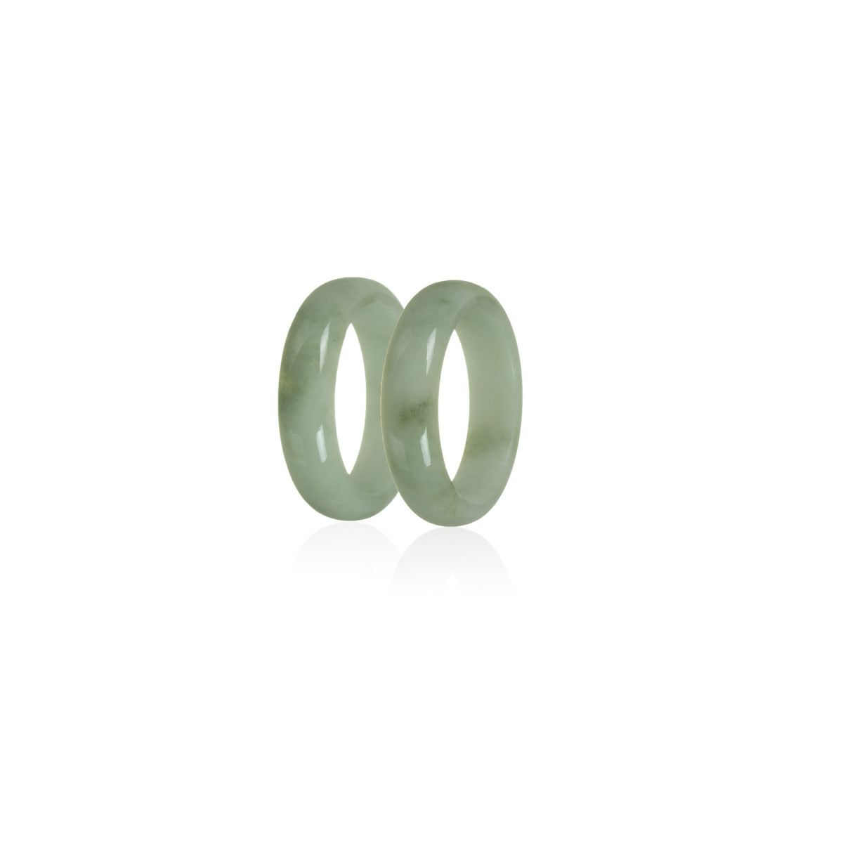 Loveli Apple Green Hua Jadeite Jade Ring