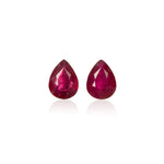 0.76ct Burmese Ruby (N)* Pear Pair - MAYS