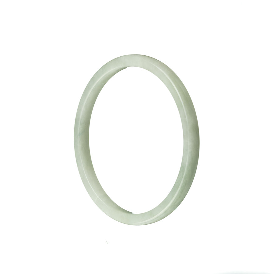 A thin, genuine grade A pale green jade bangle with a diameter of 50mm, featuring the MAYS™ brand.