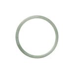 A delicate and elegant pale green Burma Jade bracelet, with a thin 50mm width. Perfect for adding a touch of natural beauty to any outfit.