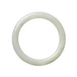 A pale green lavander jade bangle bracelet with a genuine grade A quality. The bracelet is 59mm round in size and is sold by MAYS GEMS.