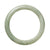 A green jadeite bangle bracelet with a semi-round shape, measuring 61mm in diameter.