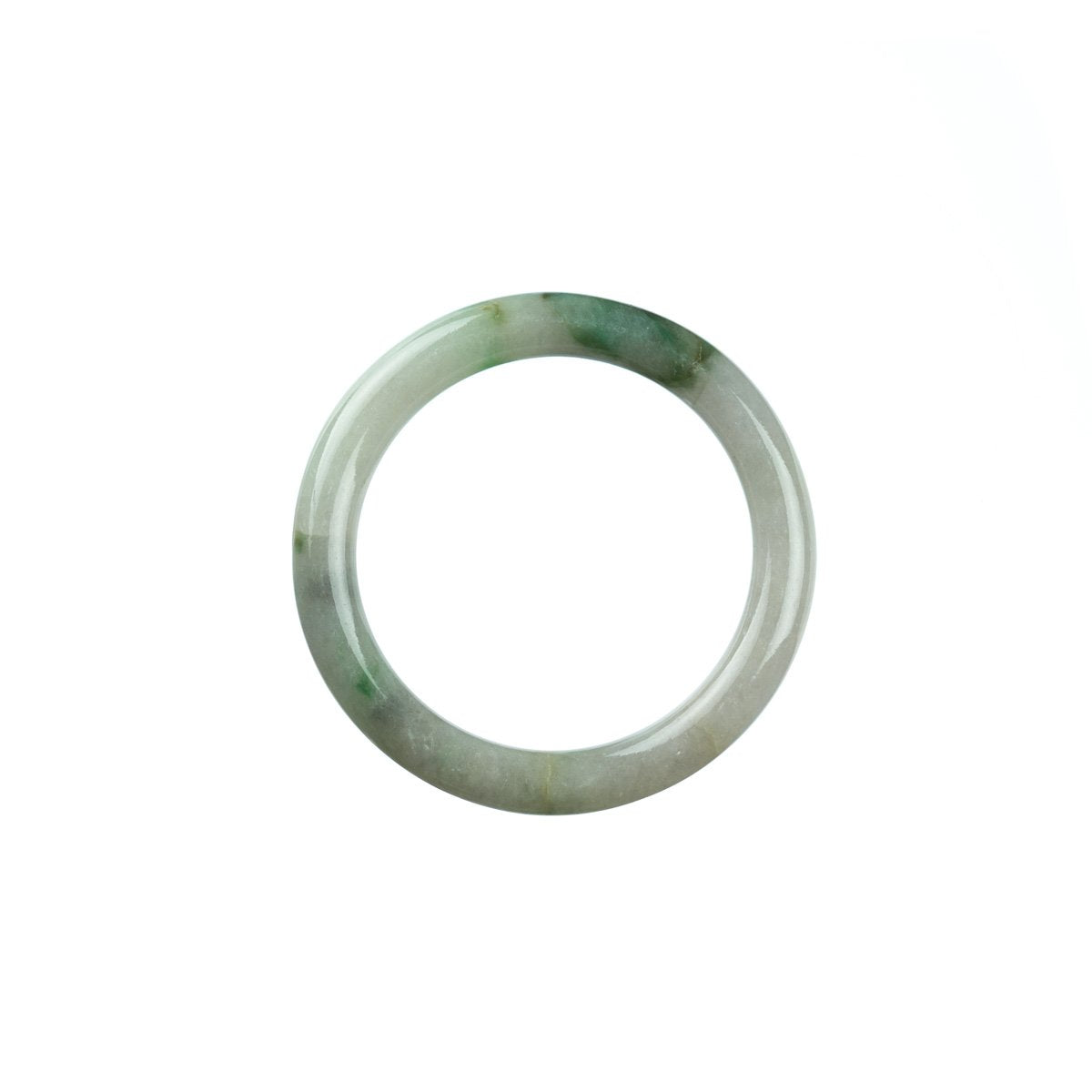 42mm Natural Burmese Jade Bangle - MAYS