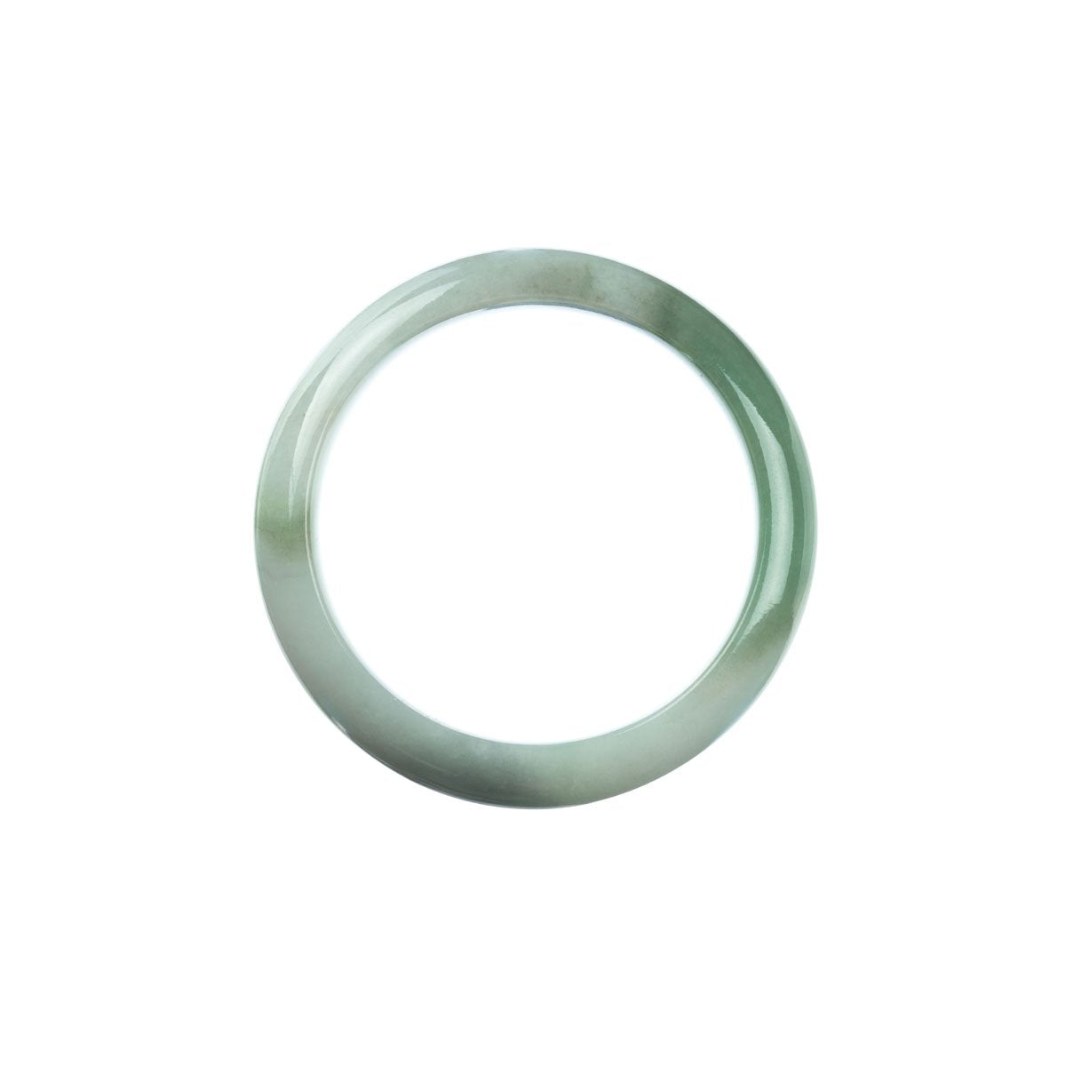 46mm Natural Burmese Jade Bangle - MAYS