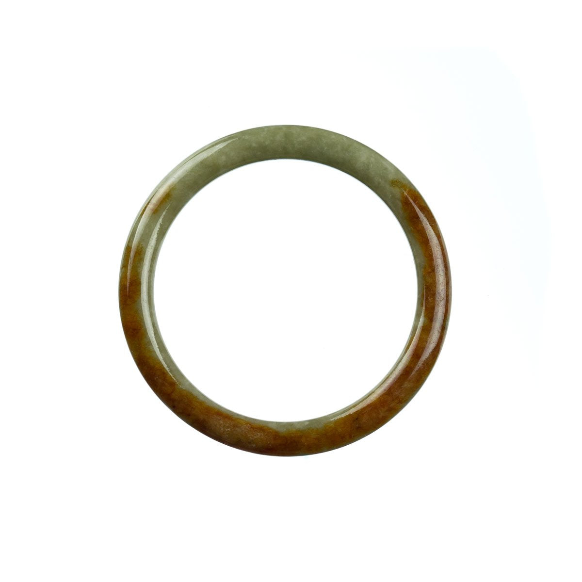 52mm Natural Burmese Jade Bangle - MAYS