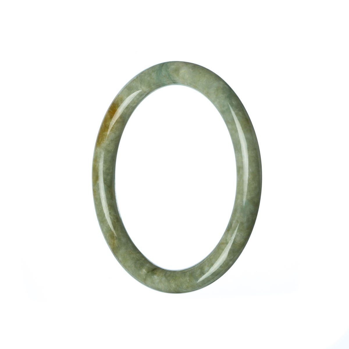 A close-up image of a petite round jade bracelet, showcasing its rich green color and traditional design.