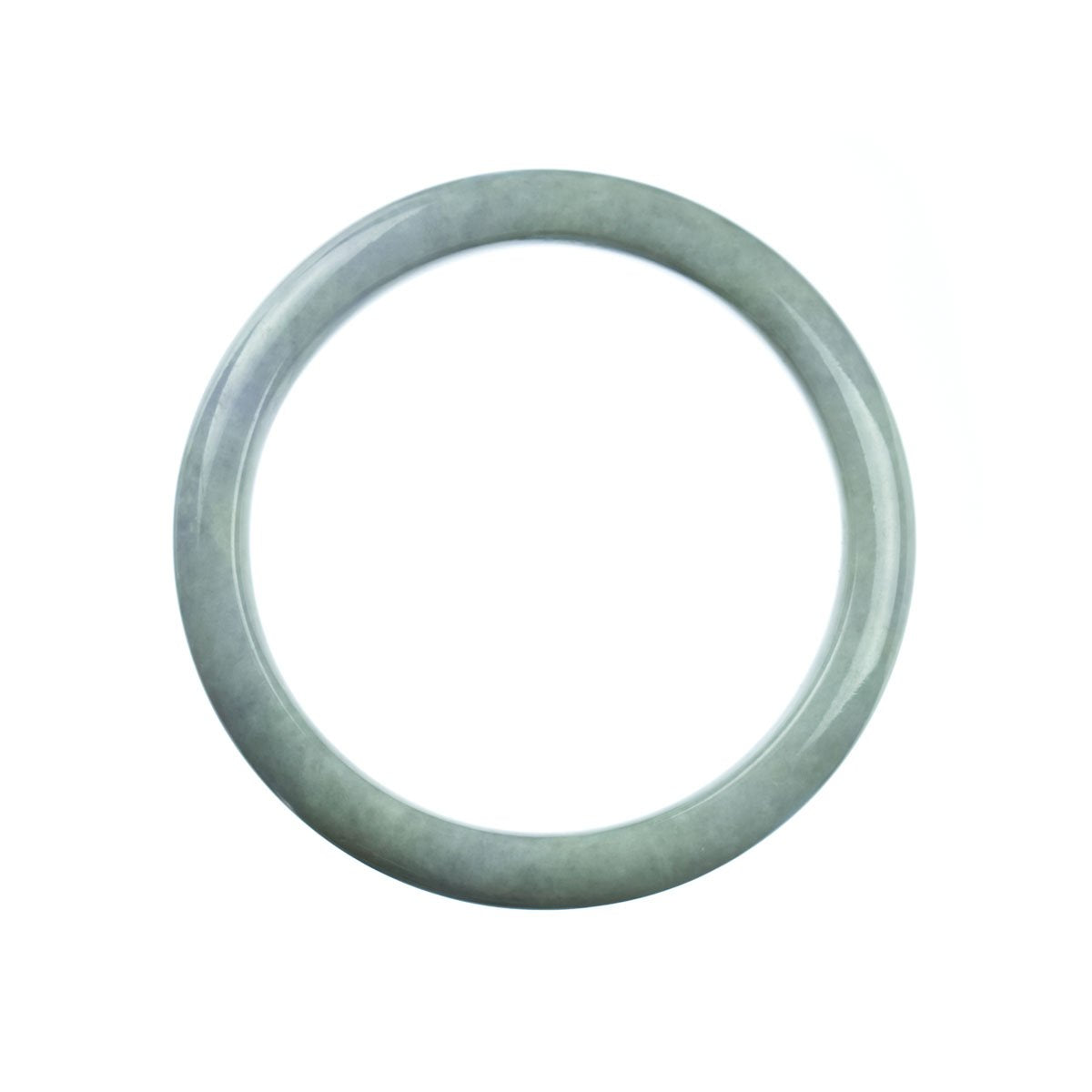 62mm Natural Burmese Jade Bangle - MAYS