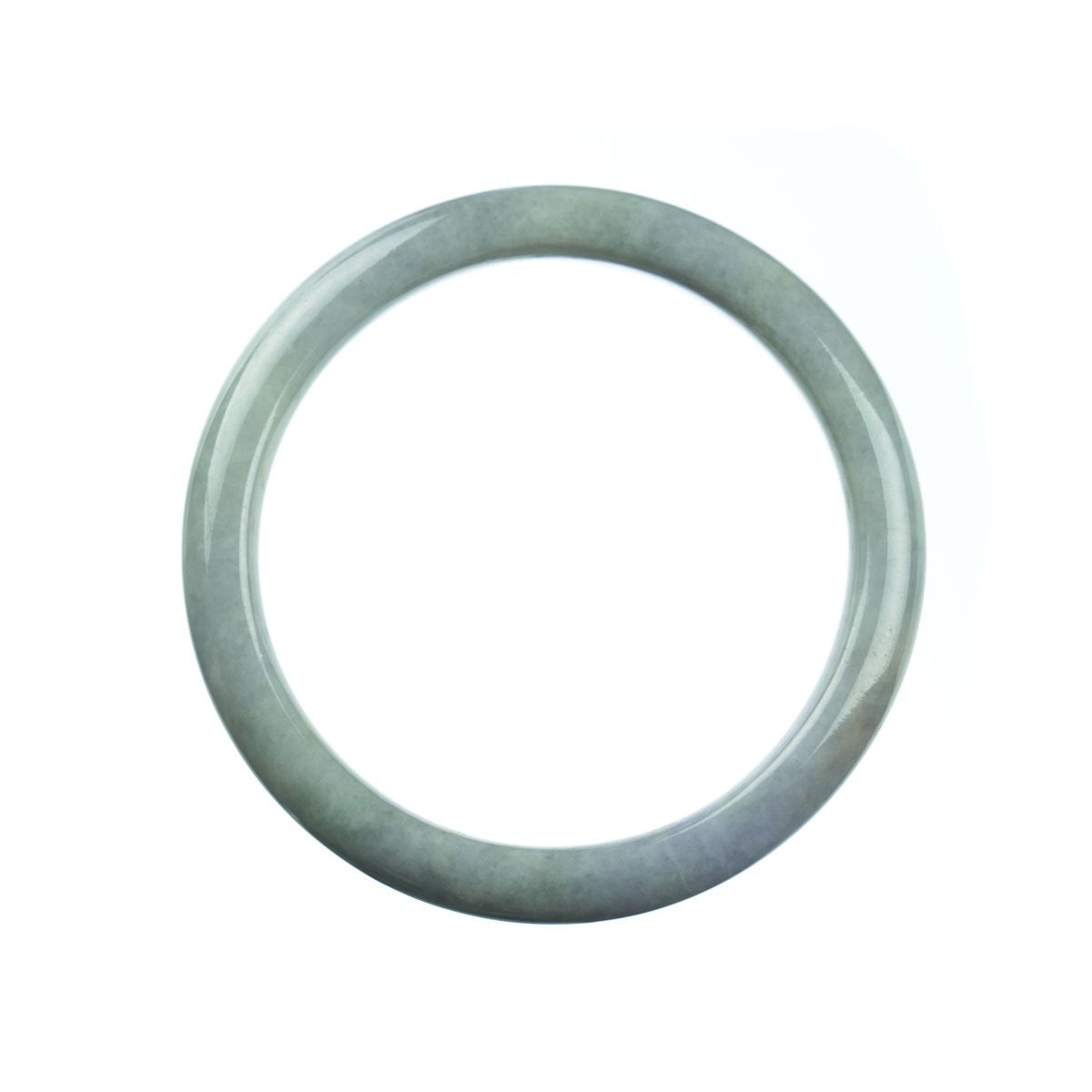 62mm Natural Burmese Jade Bangle - MAYS