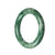 A round, 52mm genuine Grade A green Jadeite Jade bangle by MAYS™.