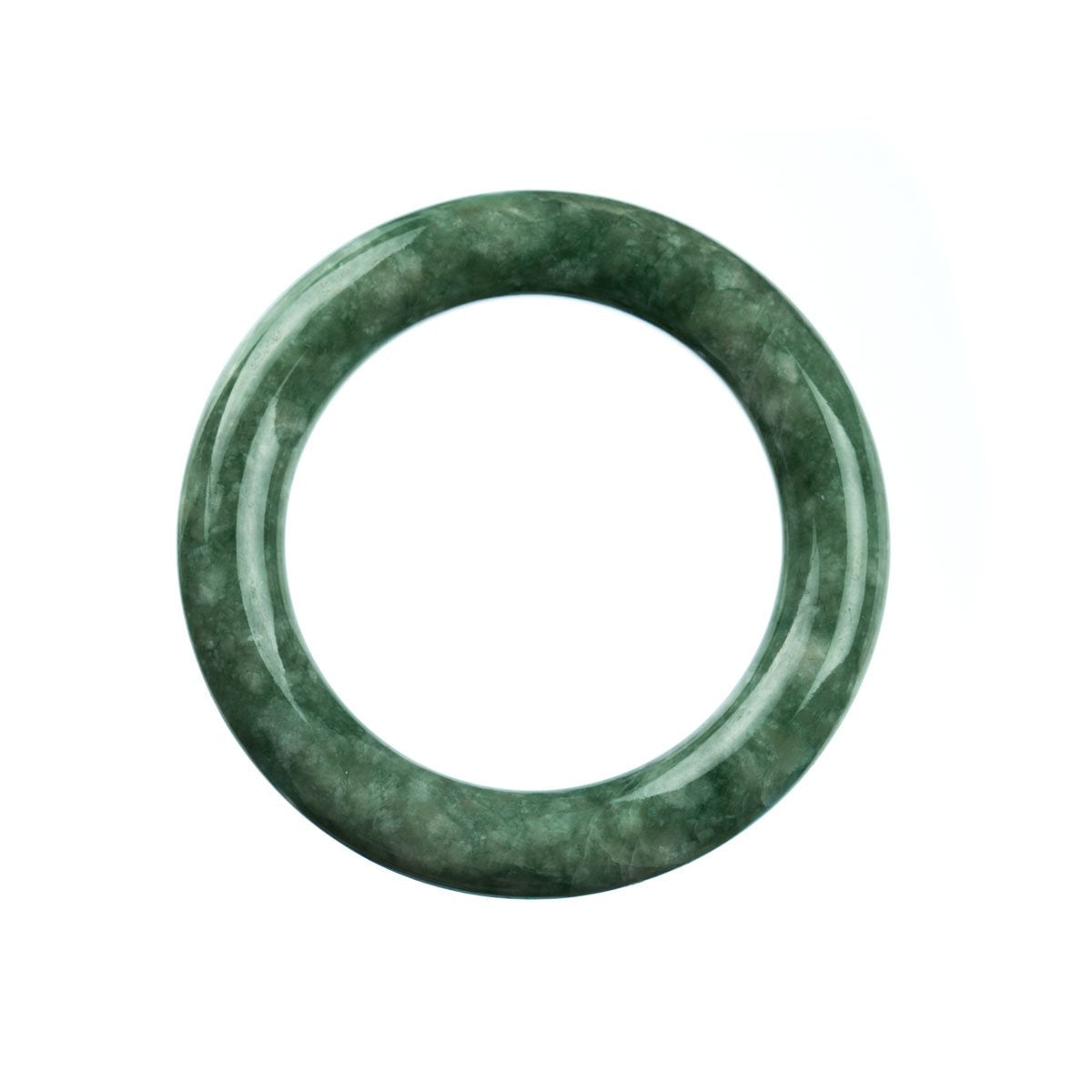 52mm Natural Burmese Jade Bangle - MAYS