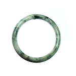 57mm Natural Burmese Jade Bangle - MAYS