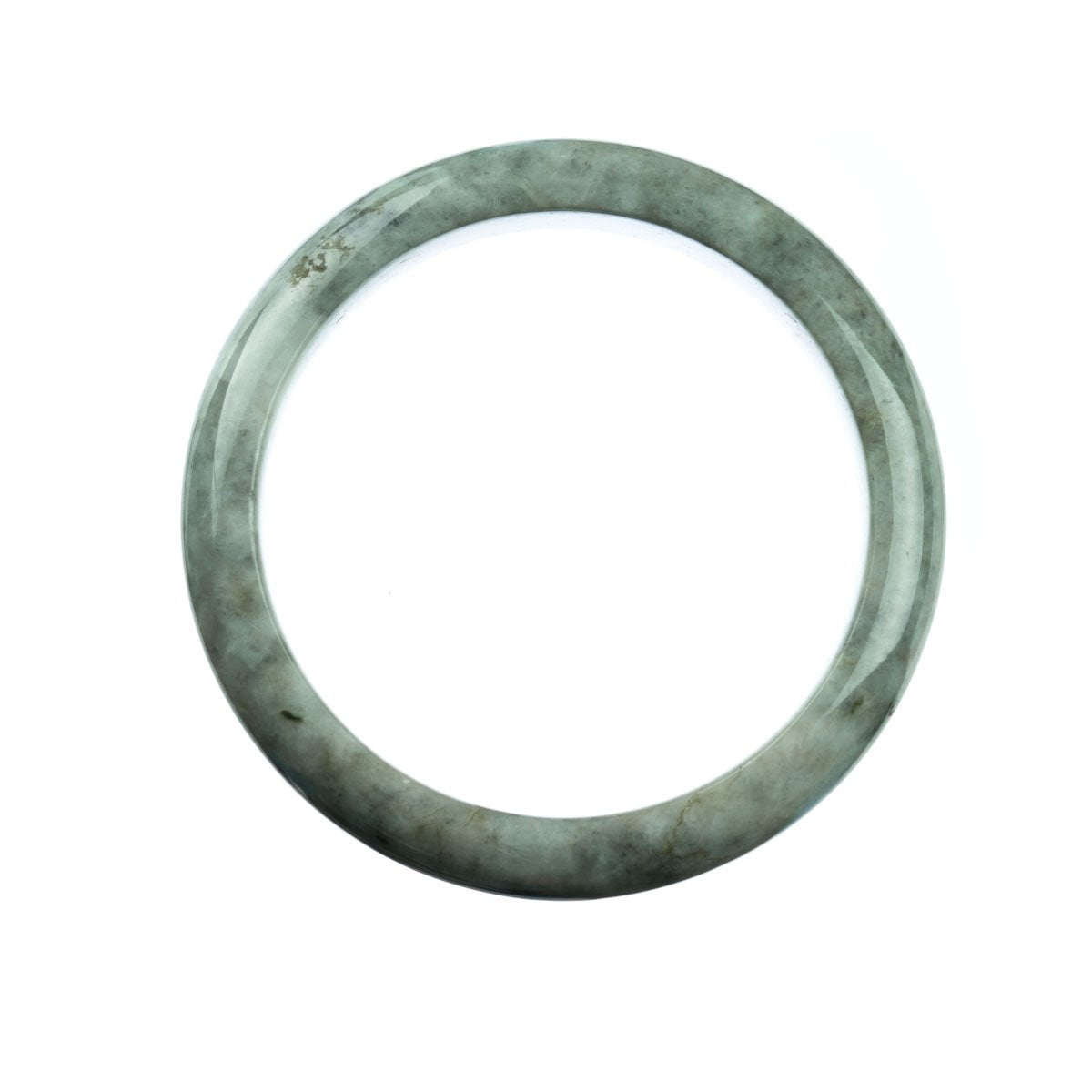 63mm Natural Burmese Jade Bangle - MAYS