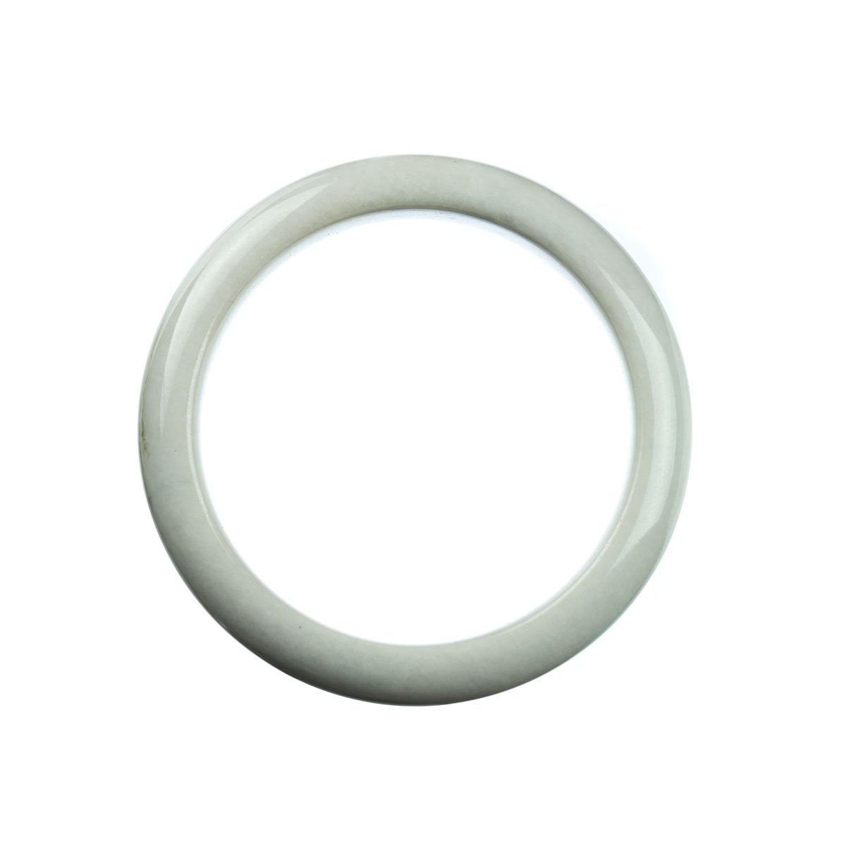 58mm Natural Burmese Jade Bangle - MAYS