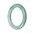 A round, 58mm genuine Type A green jadeite jade bangle bracelet from MAYS™.