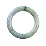 57mm Natural Burmese Jade Bangle - MAYS
