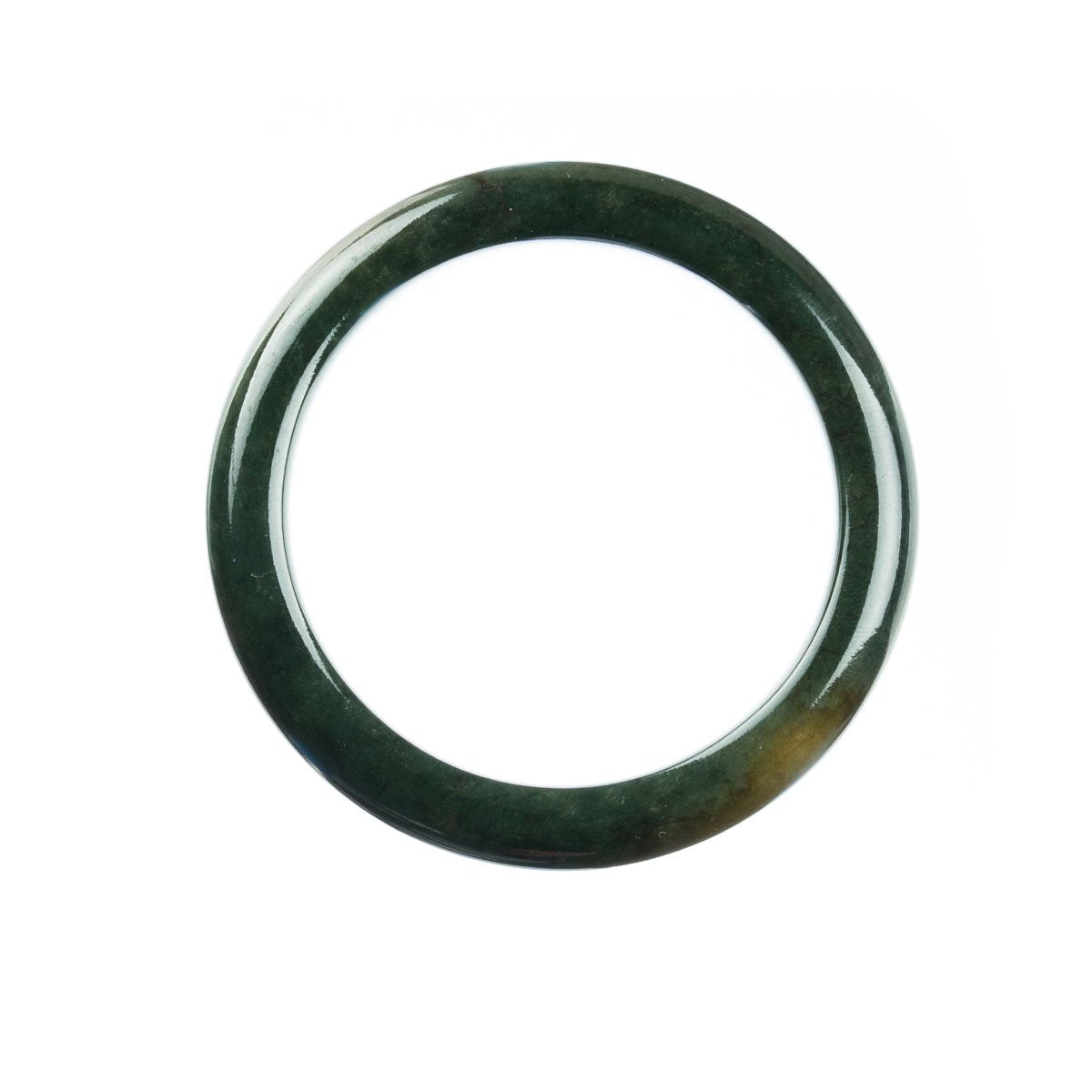 57mm Natural Burmese Jade Bangle - MAYS