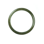 57mm Natural Burmese Jade Bangle - MAYS