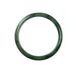 59mm Natural Burmese Jade Bangle - MAYS