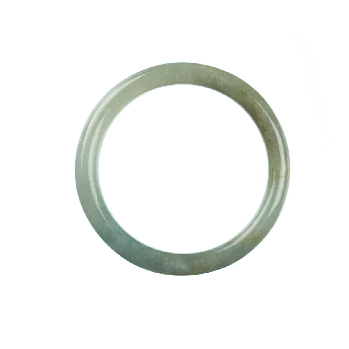 55mm Natural Burmese Jade Bangle - MAYS