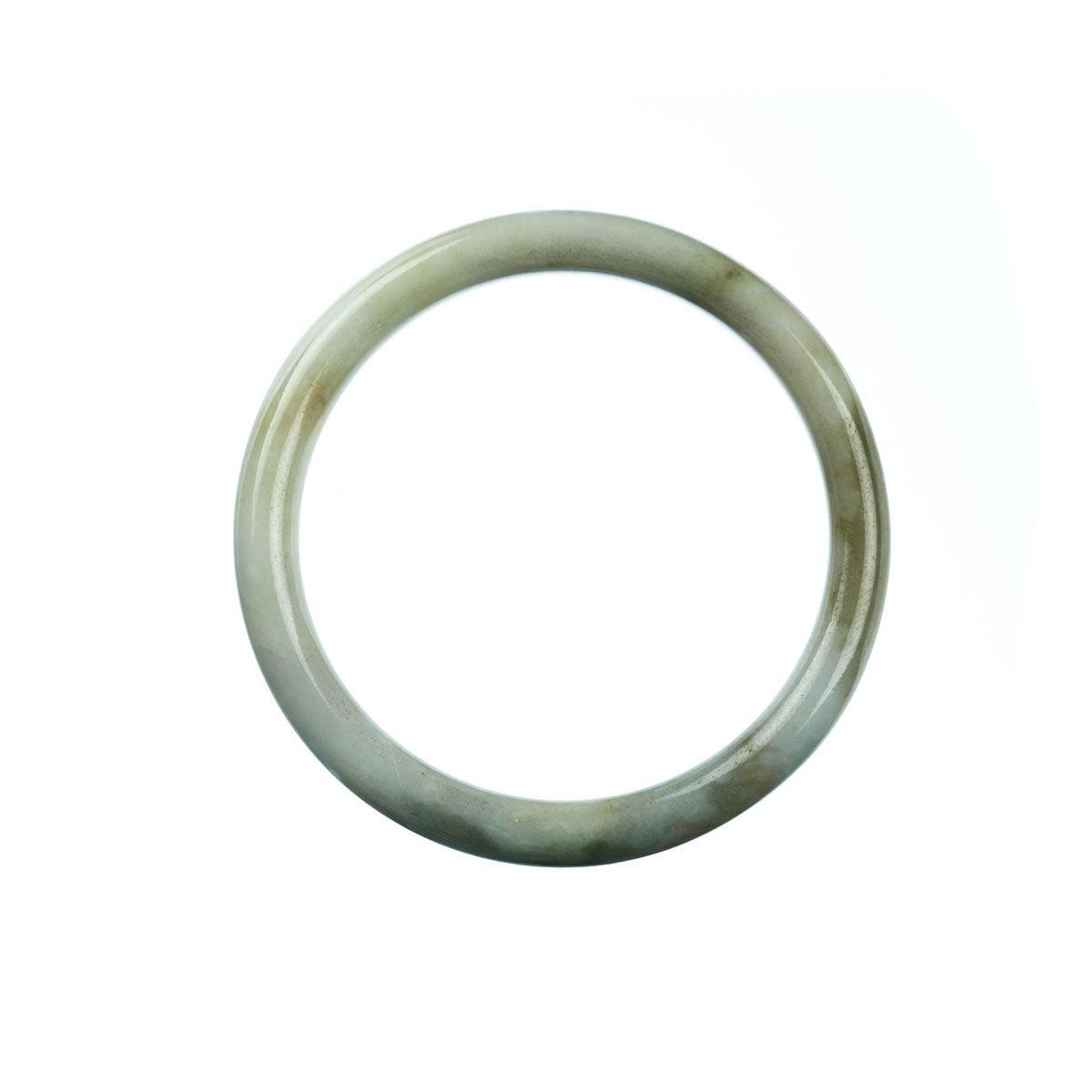 55mm Natural Burmese Jade Bangle - MAYS