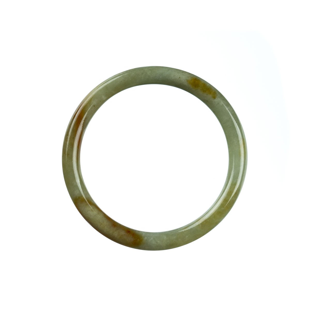 55mm Natural Burmese Jade Bangle - MAYS