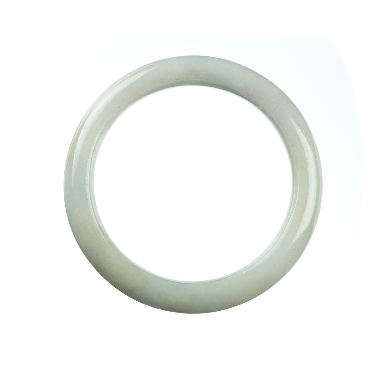 60mm Natural Burmese Jade Bangle - MAYS