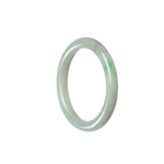 A close-up image of a round, green traditional jade bracelet designed for children. The bracelet features a Type A green jade stone, known for its vibrant color and high quality. The bracelet is a timeless piece of jewelry crafted by MAYS GEMS.