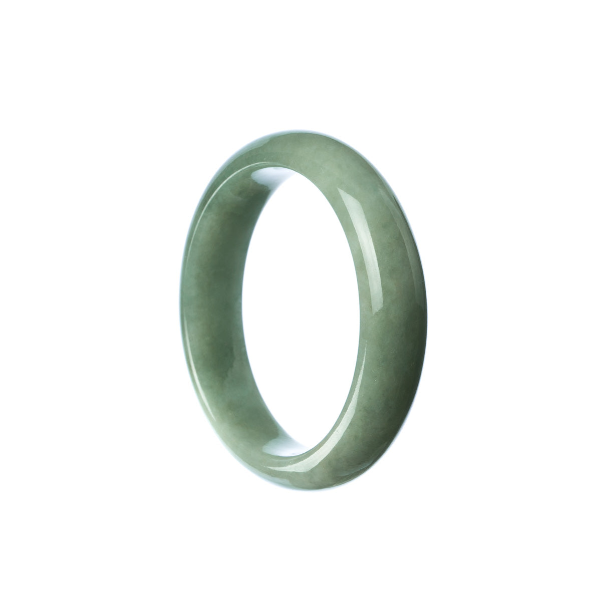 A round, child-sized genuine Grade A Green Jadeite Jade bangle from MAYS GEMS.