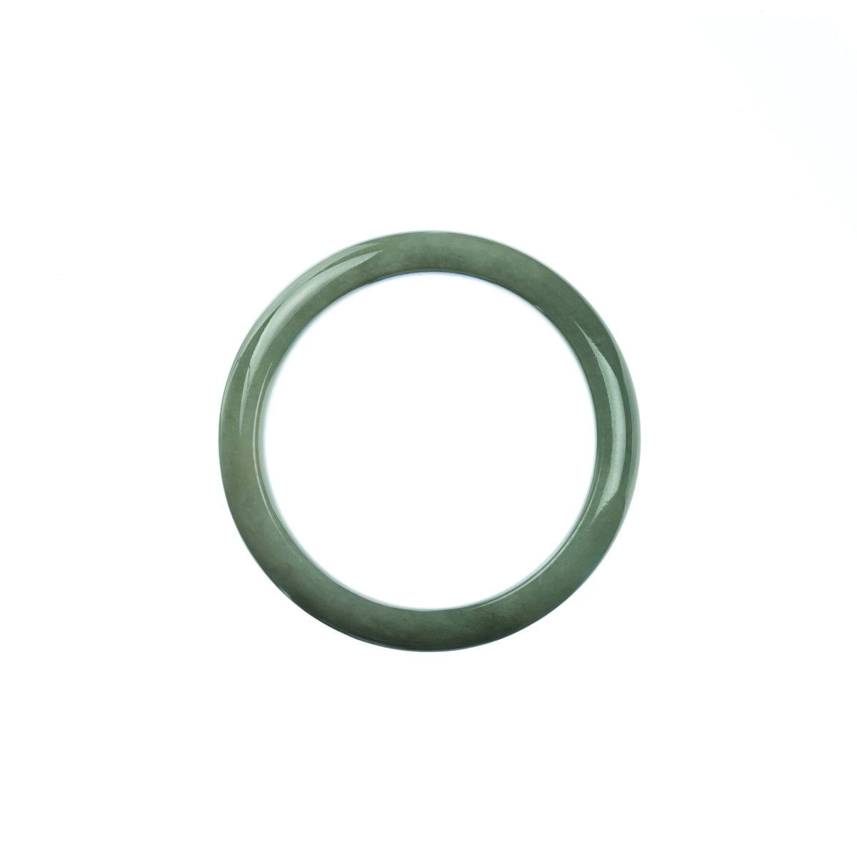 Genuine Type A Green Jadeite Jade Bangle - Child Round