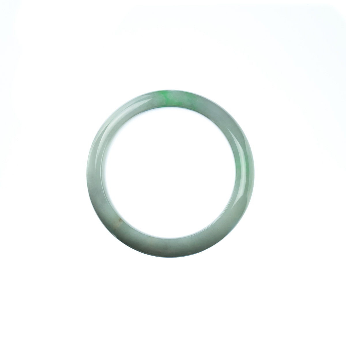 Genuine Natural Green Jade Bracelet - Child Half Moon