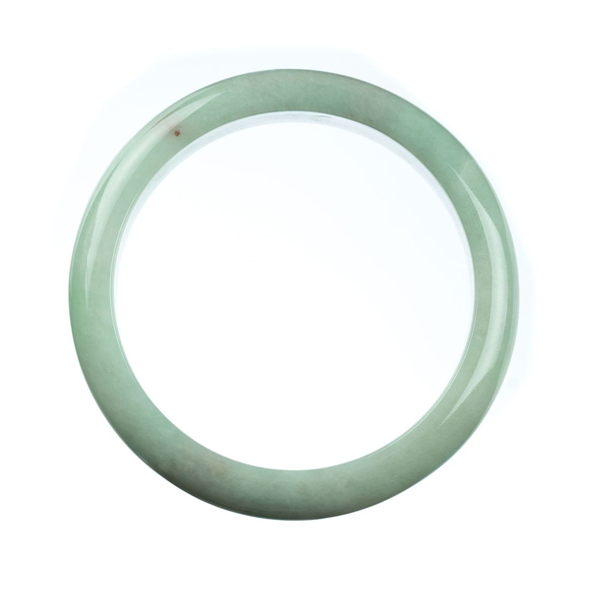 76mm Natural Burmese Jade Bangle - MAYS