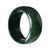 A flat, 63mm genuine natural black jade bangle from MAYS.