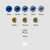Pastel Blue Sapphire Melee Gemstone: Round - MAYS